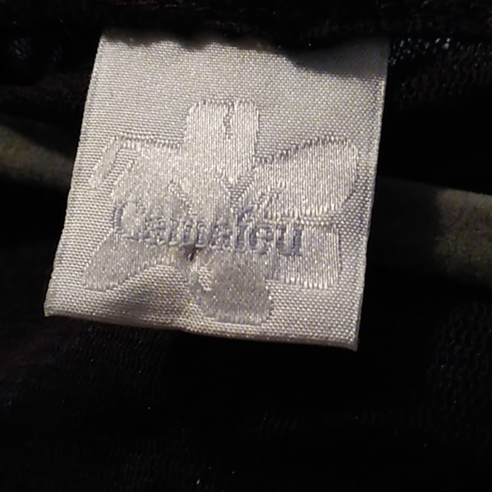 Purple Black Burnout Velvet Blouse Paisley Semi Sheer Goth Whimsygoth Wrap Top - Picture 9 of 14